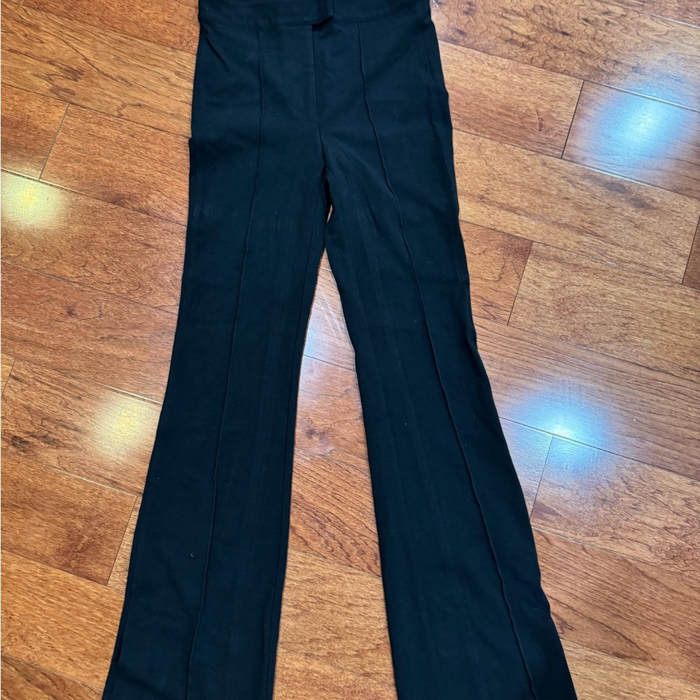 Helmut Lang Black Flare Pants - Picture 2 of 6